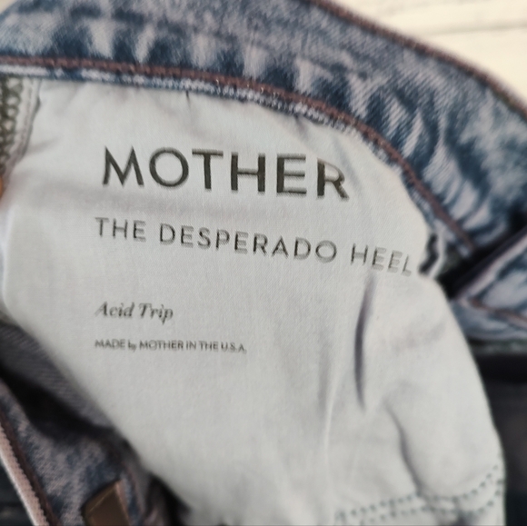 Mother Desperado Heel Acid Trip Paisley Purple High Rise Bootcut Jeans 28 NWT - Picture 9 of 12